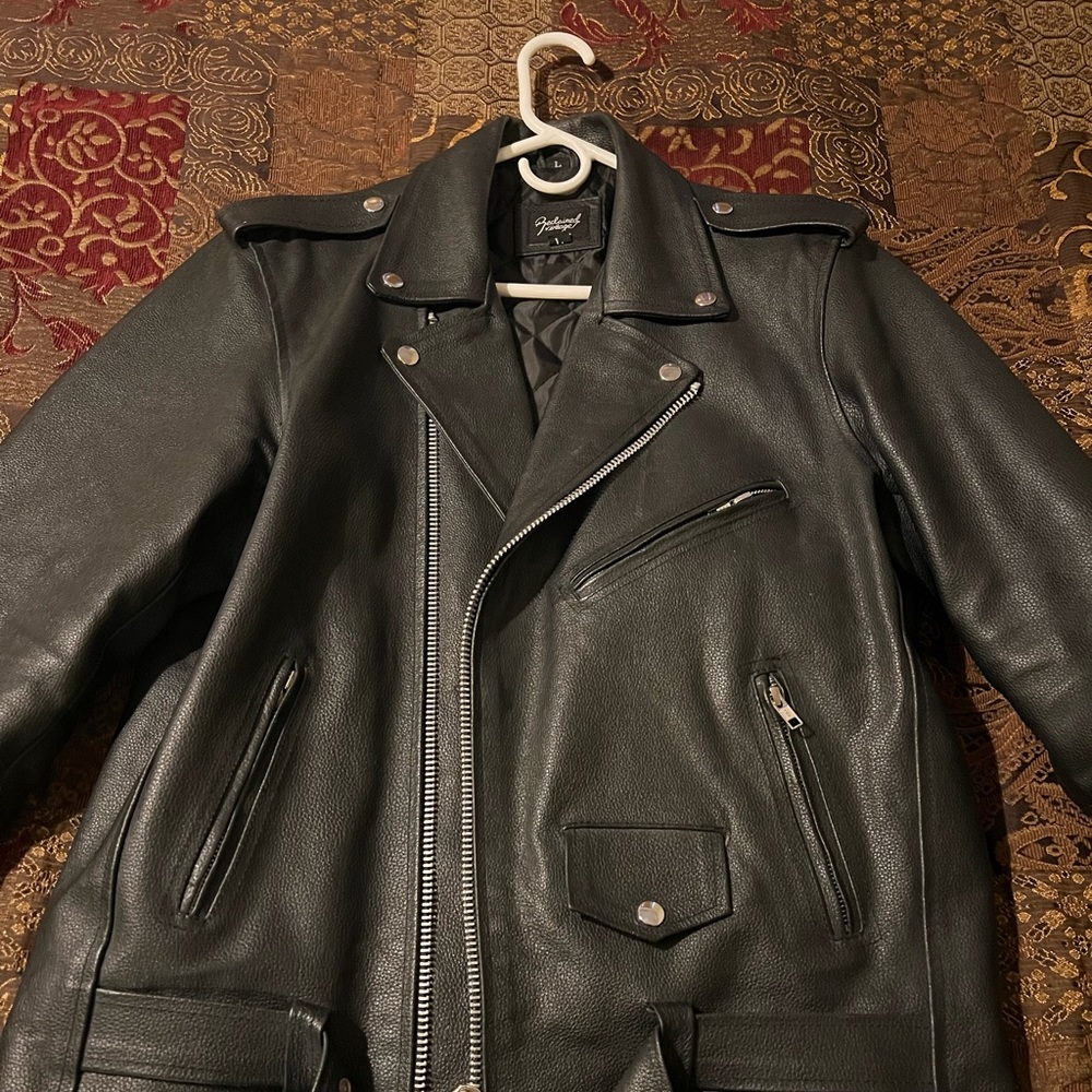 Men’s Reclaimed Vintage Leather Motorcycle Jacket